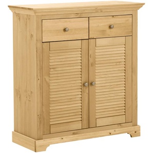 Kommode HOME AFFAIRE Ayanna Sideboards Gr. B/H/T: 94 cm x 100 cm x 39 cm, 2, beige (natur) Kommode Sideboards aus Massivholz