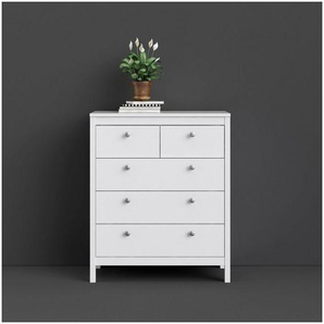 Home affaire Kommode Madrid, Aufbewahrung, Schubladenschrank, Stauraum, mit 5 Schubladen, Breite 82 cm, Höhe 99 cm
