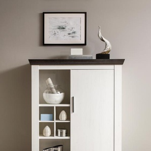 Kommode HOME AFFAIRE Siena Sideboards Gr. B/H/T: 105 cm x 146 cm x 37 cm, weiß (pinie weiß, wengefarben) Kommode Sideboards Breite 107 cm