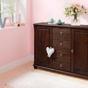 Home affaire Kombikommode Tessin, Buffetunterschrank, klassischer Landhausstil, aus massiver, FSC®-zertifizierter Kiefer, 128cm breit