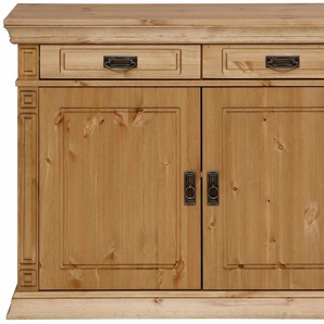 Kommode HOME AFFAIRE Vinales Sideboards Gr. B/H/T: 109 cm x 83 cm x 39 cm, beige (natur geölt) Kombikommode Kombikommoden Sideboards Breite 112 cm aus massiver Kiefer