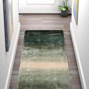 Home affaire Läufer Katalin, handgewebt, Teppiche aus 100% Viskose, farblich changierend, rechteckig, Höhe: 12 mm, Kurzflor, Seiden-Optik, mehrfarbig, Läufer, Brücke, Flur, Esszimmer