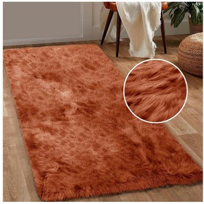 Home affaire Läufer Valeria Hochflor Teppich kuschelig, rechteckig, Höhe: 60 mm, Kunstfell, Brücke, Teppiche, Wohnzimmer, Schlafzimmer, Esszimmer