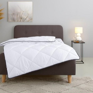 Home affaire Microfaserbettdecke Murau, Bettdecke 135x200 cm, 155x220 cm mit antistatischer Wirkung, Füllung: Polyester, Bezug: Microfaser Carbon, Bettdecken, Sommer, Winter, 4-JZB, Decke mit Blauen Engel zertifiziert