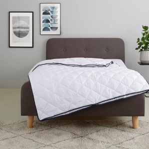 Home affaire Microfaserbettdecke Murau, Bettdecke 135x200 cm, 155x220 cm mit antistatischer Wirkung, Füllung: Polyester, Bezug: Microfaser Carbon, Bettdecken, Sommer, Winter, 4-JZB, Decke mit Blauen Engel zertifiziert