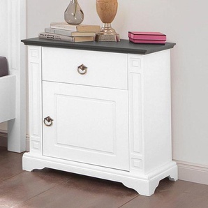 Nachtkonsole HOME AFFAIRE Sideboards Gr. B/H/T: 55 cm x 61 cm x 37 cm, grau (weiß, grau) Nachtkonsolen und Nachtkommoden Mila», Breite 55 cm in 2 Farben
