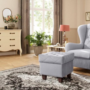 Home affaire Ohrensessel Alexandra, incl. Hocker, mit Steppung, in vielen Farben