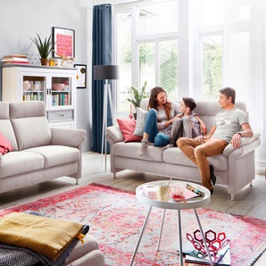 Home affaire Polstergarnitur Mailand, Set: 3-Sitzer, 2-Sitzer und Sessel, wahlweise mit Move-Funktion