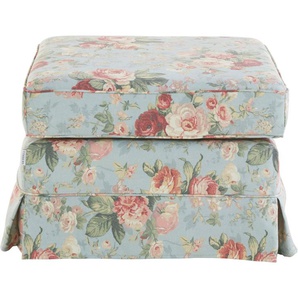 Home affaire Polsterhocker Shadmoor, Hussenoptik, in uni oder mit Blumendruck, passend zur Shadmoor-Serie