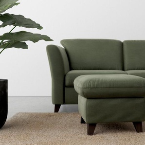 Home affaire Polsterhocker Trelleborg, Cord-Bezug, mit Staufach, inkl. Federkern-Polsterung