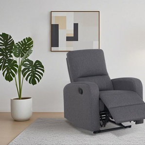 Home affaire Relaxsessel TOURNAY, TV-Sessel mit Recliner - und Liegefunktion, Webstoff, Ruhesessel mit Beinablage, Liegefläche ideal verstellbar 105°-135°