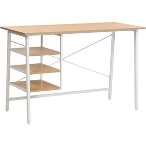 Home affaire Schreibtisch COWELL, Computertisch, 3 Ablagefächer, stabiles Metallgestell, Breite 120 cm
