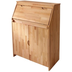 Home affaire Sekretär Luzern, Schreibtisch, kompakter Home-Office-Tisch, Massivholz, Breite 83 cm
