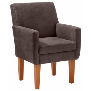 Home affaire Sessel Fehmarn, komfortable Sitzhöhe von 54 cm, in 3 verschiedenen Bezugsqualitäten