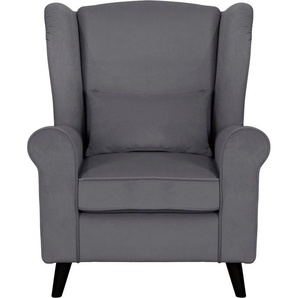Home affaire Sessel Ohrensessel CHISTELLE, wahlweise mit Polsterhocker, mit Wellenunterfederung, Maße: B/T/H: 81/87/99 cm