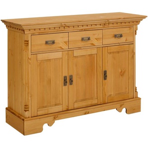 Sideboard HOME AFFAIRE Milan Sideboards Gr. B/H/T: 140 cm x 100 cm x 47 cm, 3, beige (natur) Sideboards