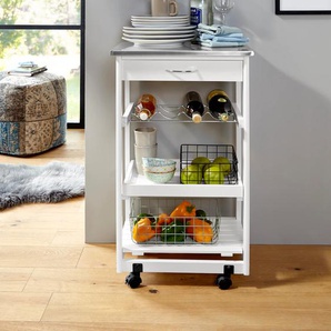 Home affaire Sideboard, mit Edelstahltop