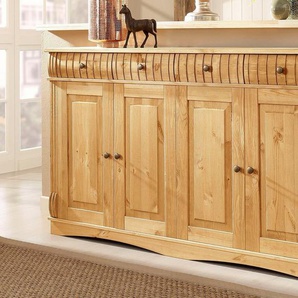 Home affaire Sideboard Teresa, Kommode, 4-türig, Breite 152 cm, aus massiver Kiefer, FSC®