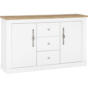 Sideboard HOME AFFAIRE WESTMINSTER Sideboards Gr. B/H/T: 146 cm x 95 cm x 45 cm, 3, weiß (pinie dekor) Sideboards Breite ca. 146 cm