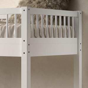 Home affaire Spielbett (Made in Europe), aus massiver Eiche geölt, LF 90x2000cm, RR, Leiter u. Absturzschutz