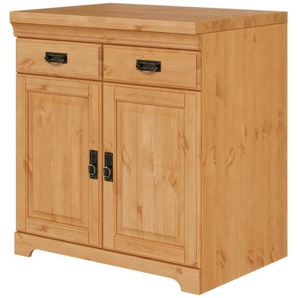 Home affaire Spülenschrank Rügen Breite 80 cm, Kiefer massiv, mit 2 Türen