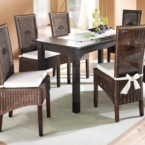 Home affaire Stuhl »Stuhlparade, TOPSELLER!«, (Set), 2 St., Polyester, 2 Stück inkl. Sitzkissen, in Handarbeit gefertigt