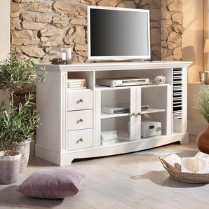 TV-Board HOME AFFAIRE Sideboards Gr. B/H/T: 153 cm x 75 cm x 45 cm, weiß TV-Lowboards Breite 153 cm, Belastbarkeit bis 40 kg
