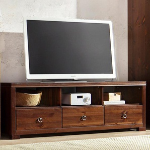 TV-Board HOME AFFAIRE Gotland Sideboards Gr. B/H/T: 147 cm x 51 cm x 40 cm, braun (dunkelbraun) TV-Lowboards Breite 147 cm