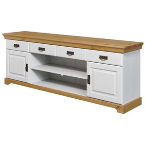 Home affaire TV-Board Rügen, zertifiziertes Massivholz, Breite 180 cm, im Landhausstil