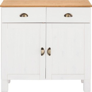 Home affaire Unterschrank Oslo 85 cm breit, 38 cm tief, als Sideboard nutzbar, 2 Türen, 2 Schubladen