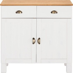 Home affaire Unterschrank Oslo 85 cm breit, 38 cm tief, als Sideboard nutzbar, 2 Türen, 2 Schubladen