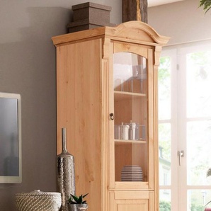 Home affaire Vitrine Anna Breite 69 cm, Höhe 187 cm, Metallgriffe, aus massiver Kiefer, FSC®