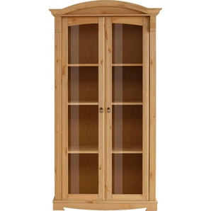 Home affaire Vitrine Anna zertifiziertes Massivholz, im romantischen Landhausstil, Höhe 194 cm