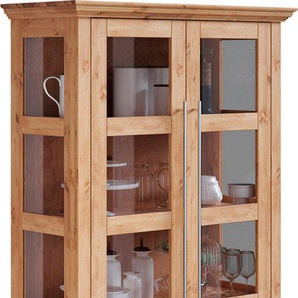Home affaire Vitrine Meliss Höhe 169 cm, Breite 94 cm, 2-türig, Kiefer massiv, FSC®