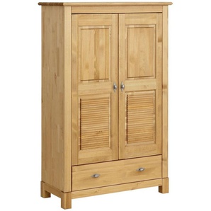Home affaire Wäscheschrank Rauna (B/H/T ca. 96/155/38 cm) aus massiver Kiefer, 2-türig, 96cm breit