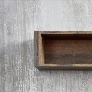 Home affaire Wandboard Bristol, Bücherleiste im Industrial Style - Regal Maße (B/T/H) 113/23/29 cm