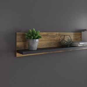 Home affaire Wandboard York, modernes Wandregal, Hängeregal mit Ablagefach, vielseitig einsetzbar, in Hunton Oak Dekor verfügbar