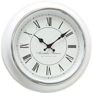 Wanduhr HOME AFFAIRE Yella Wanduhren weiß Wanduhren rund, Ø 40 cm, römische Ziffern
