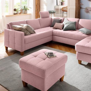 Home affaire Wohnlandschaft Earl U-Form, wahlweise auch mit Bettfunktion oder Bettfunktion mit Bettkasten