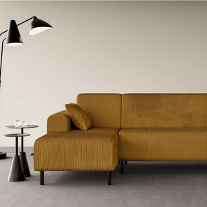 Home affaire Wohnlandschaft ARROS U-Form mit Wellenunterfederung, Maße B/T/H: 300/163/81 cm, incl. Zierkissen, mit Recamiere links/rechts bestellbar, auch in Cord