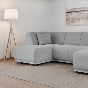 Home affaire Wohnlandschaft BORNHOLM U-Form mit Recamiere rechts/links, B/T/H: 300/162/85 cm, U-Form mit Wellenunterfederung, Recamiere rechts oder links bestellbar