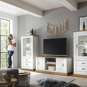 Home affaire Wohnwand Orlando, (3-St., 1 Standregal. 1 Lowboard, 1 Vitrine)