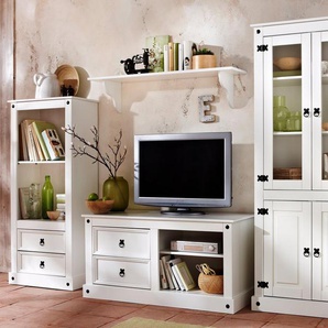 Home affaire Wohnwand, (Set, 3-St), bestehend aus 1 Vitrine, 1 Lowboard und 1 Regal, ohne Wandboard