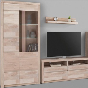 Home affaire Wohnwand Silkeborg, (Set, 4-St), teilmassives Holz