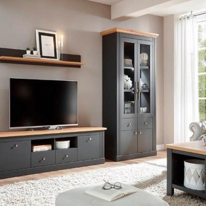 Home affaire Wohnwand Westminster TOPSELLER!, (Set, 3-St., Vitrine, Lowboard, Wandregal), im romantischen landhausstil