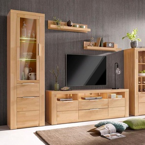 Home affaire Wohnwand Zara, (Set, 5-St), teilmassives Holz