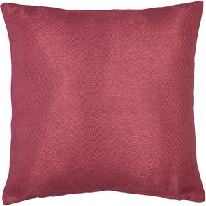 Dekokissen HOME BASICS JOHN Dekokissen_Sitzkissen_Kissenhüllen Gr. B/L: 40 cm x 40 cm, 1 St., Polyester, lila (beere, unifarben) Dekokissen uni mit Reißverschluss