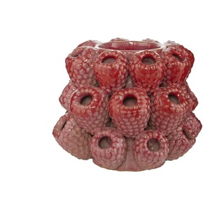 HOME STORY 3D Himbeeren Vase - rot - Steinzeug - 13,5 cm - 16.5 | Möbel Kraft