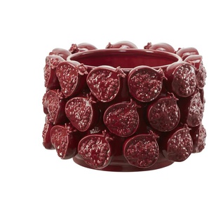 HOME STORY 3D Übertopf Granatapfel - rot - Dolomite - 17 cm - 25.0 | Möbel Kraft