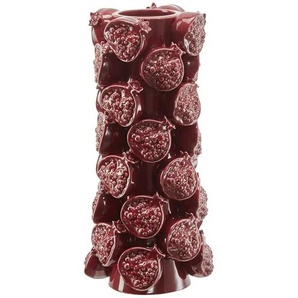 HOME STORY 3D Vase Granatapfel - rot - Dolomite - 30 cm - 13.0 | Möbel Kraft